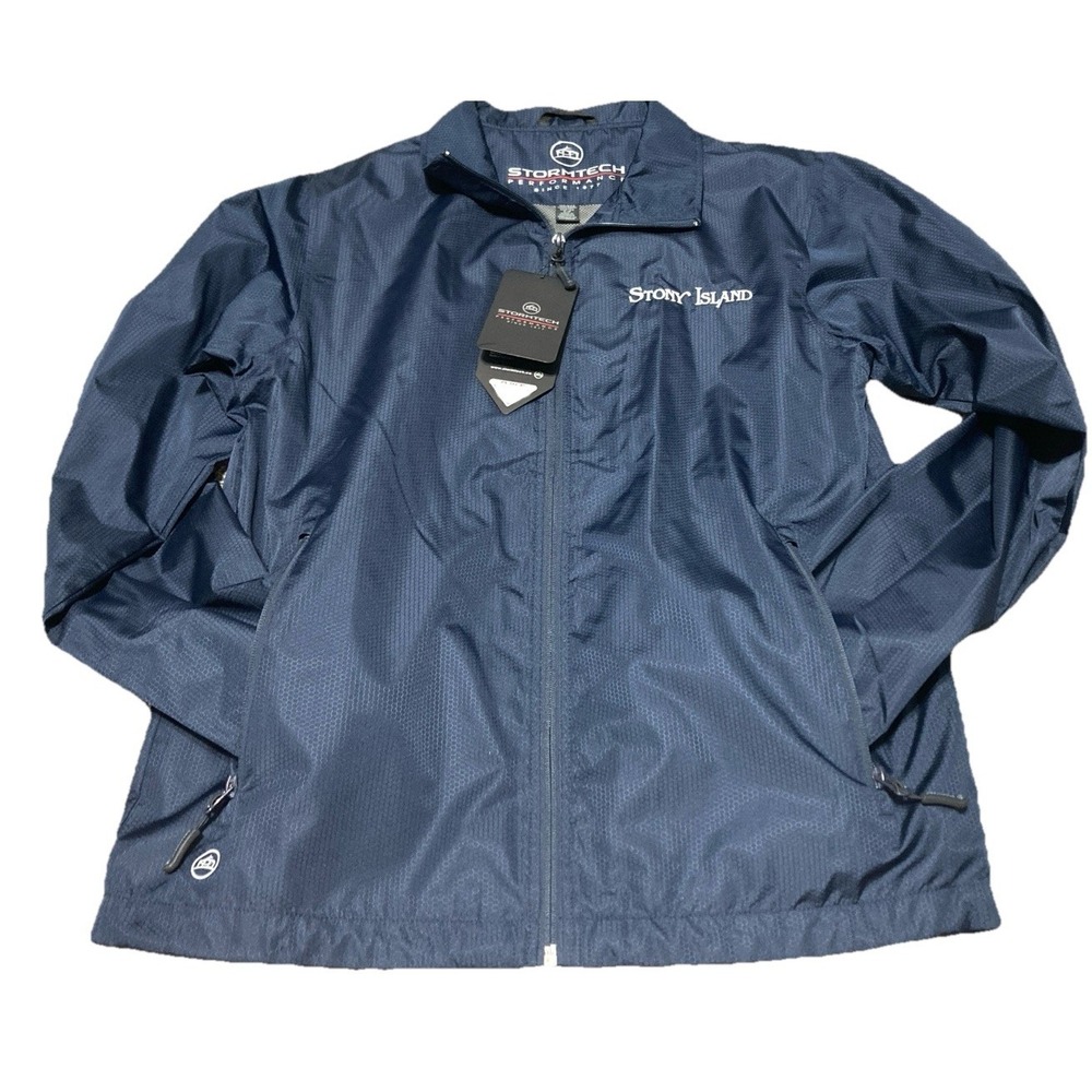 Stormtech Storm Island Performance Jacket Mens Small Navy Full Zip Lightweight
